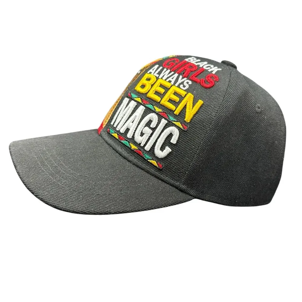 BLACK GIRLS ALWAYS BEEN MAGIC Snapback Hat Cap Big Embroidered Logo